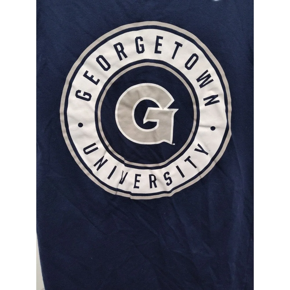 NIKE Georgetown University Size Small/Petite Navy Women CrewNeck Dri-Fit T-Shirt